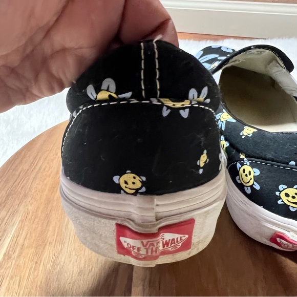 Vans Classic slip on Trippy Grin Floral Black Size 8 Men’s - Picture 9 of 13